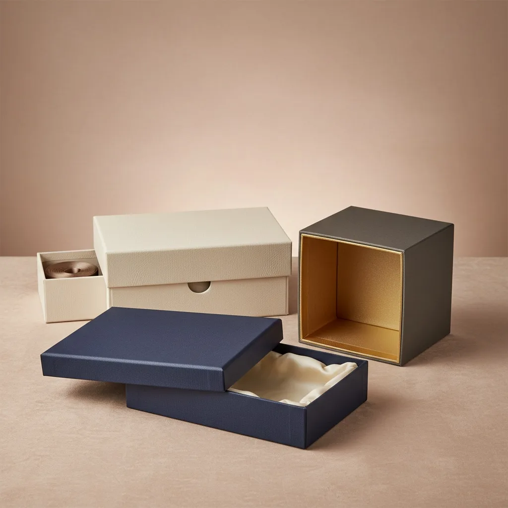 精裝盒與高級禮盒的首頁主視覺示意