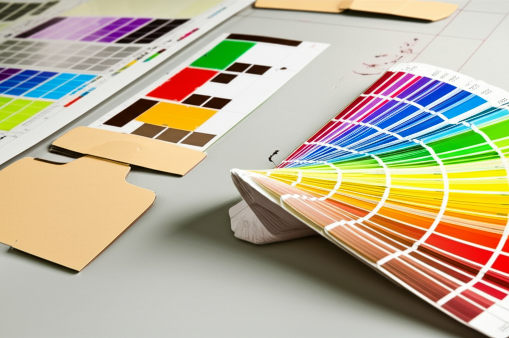 精裝盒材質與色彩打樣示意